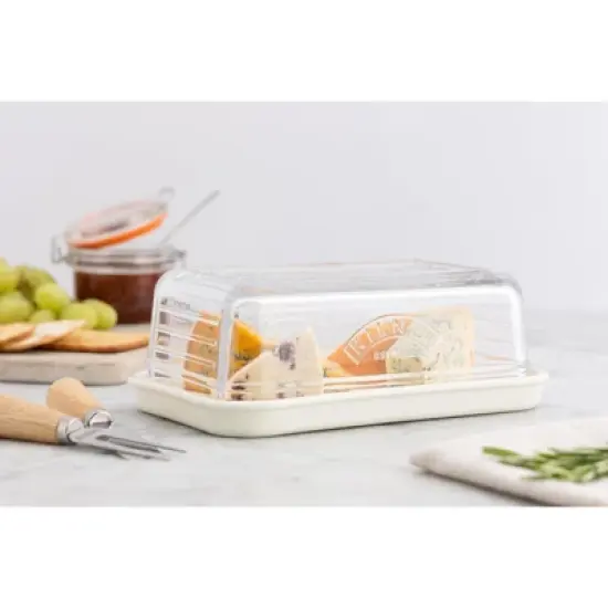 Kilner Fresh Cheese Storage Box with Ceramic Base image {1}