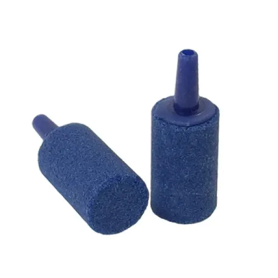 Unique Bargains Fish Tank Cylinder Mini Bubble Air Stones Set 15mm Blue 5 Pcs image {2}