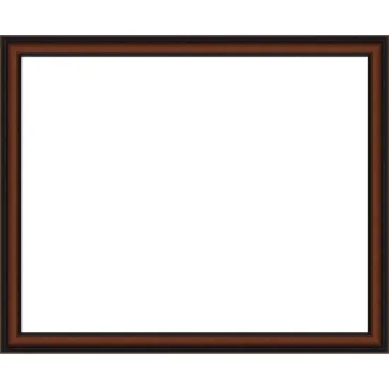 Amanti Art Cyprus Walnut Narrow Framed Dry Erase Magnetic Board image {15}