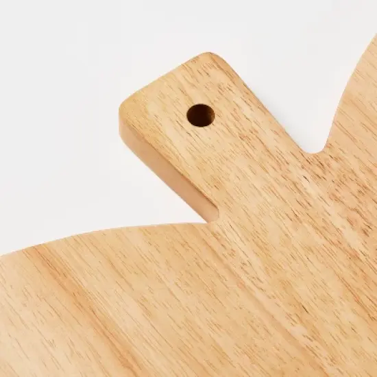 Angled Paddle Serving Board Brown - Threshold&trade; designed with Studio McGee: Rubberwood Tray with Handles, FSC Certified image {2}