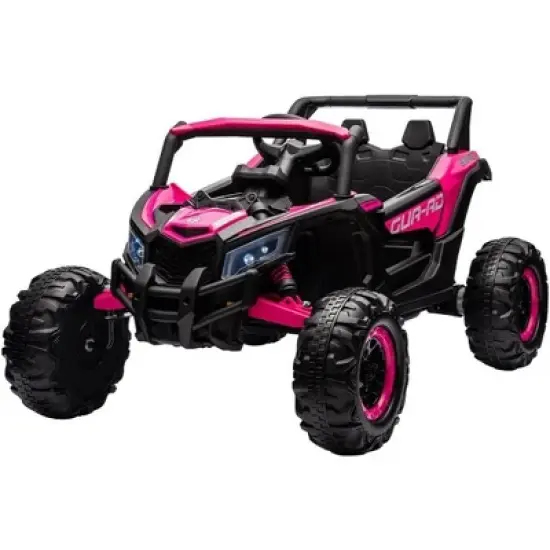 Kids Ride On Car, 24V Ride On UTV, Battery Powered Electric Off-Road UTV Car w/Remote Control, 200W Motor, Spring Suspension, LED Headlights image {10}