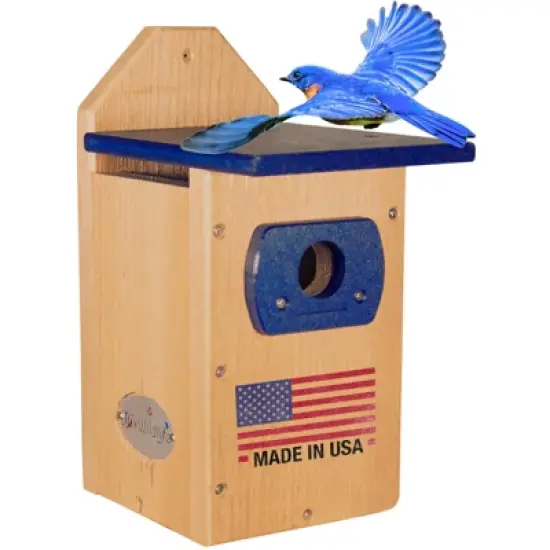 Cedar Standard Bluebird House (Blue) image {10}