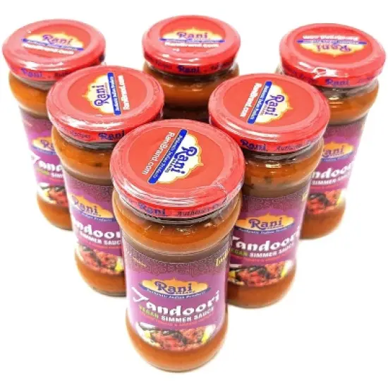Tandoori Vegan Simmer Sauce - 14oz (400g) Pack of 6 - Rani Brand Authentic Indian Products image {8}