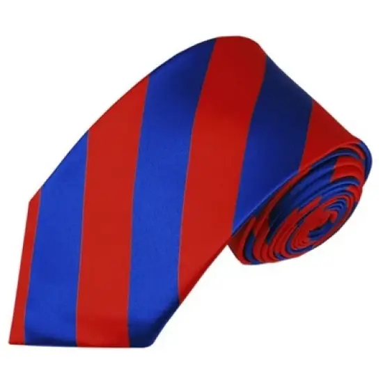 Men's 2.75 W And 58 L Inch With 0.75 Inch Stripe Width College Stripe Slim Woven Necktie image {8}