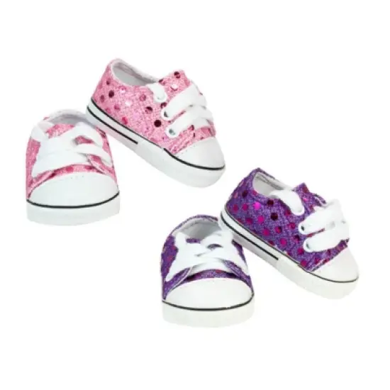 Sophia's - 18" Doll - Shoe Pack - Pink and Purple image {1}