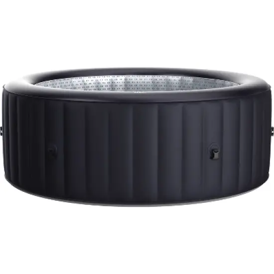 MSpa Aurora Round Bubble Spa with Thermal Cover 245 Gal 138 Electric 110 Volt AC Inflatable Hot Tub image {13}