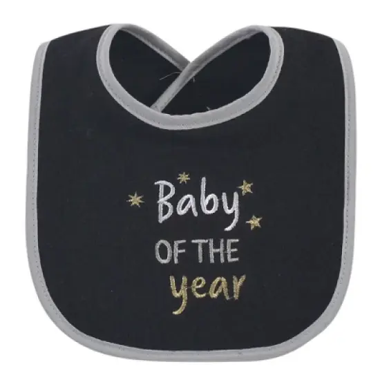 Hudson Baby Infant Cotton Terry Drooler Bibs with Fiber Filling 12pk, Holiday Baby, One Size image {3}