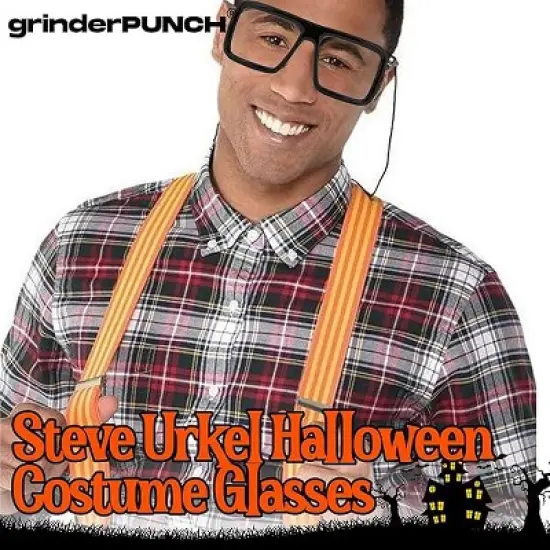 grinderPUNCH Oversized Square Frame Clear Lens Glasses  Bold Fashion Eyewear for Costume & Everyday Style image {1}
