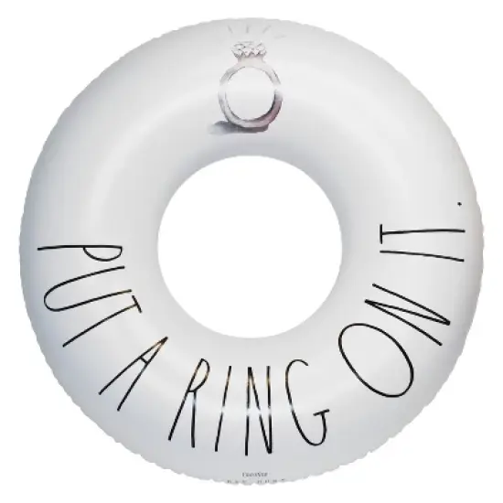 CocoNut Float Rae Dunn 48" Ring Pool Float image {11}