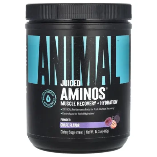 Animal Juiced Amino Acids - BCAA/EAA Matrix Plus Hydration with Electrolytes and Sea Salt Anytime Recovery and Improved Performance - 30 Servings image {4}