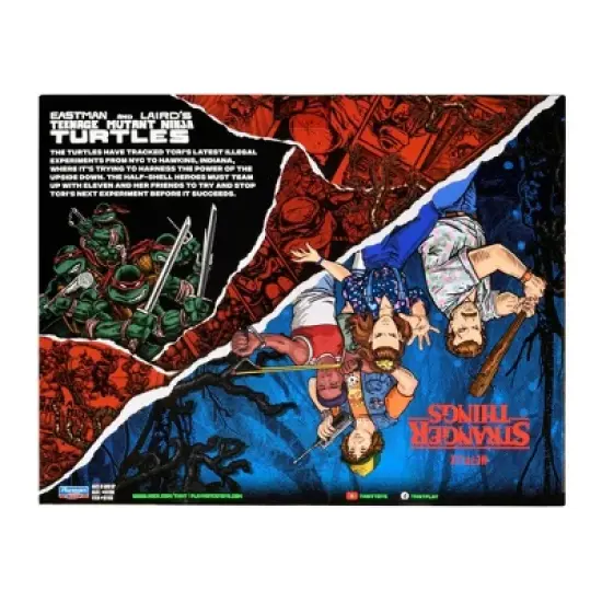 Stranger Things Teenage Mutant Ninja Turtles Crossover Action Figure 2pk - Mikey & Dustin (Target Exclusive) image {5}