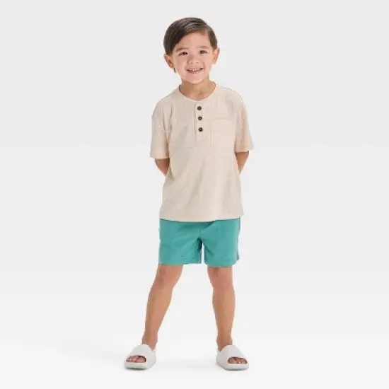 Toddler Boys' Short Sleeve Henley T-Shirt - Cat & Jack&trade; image {2}