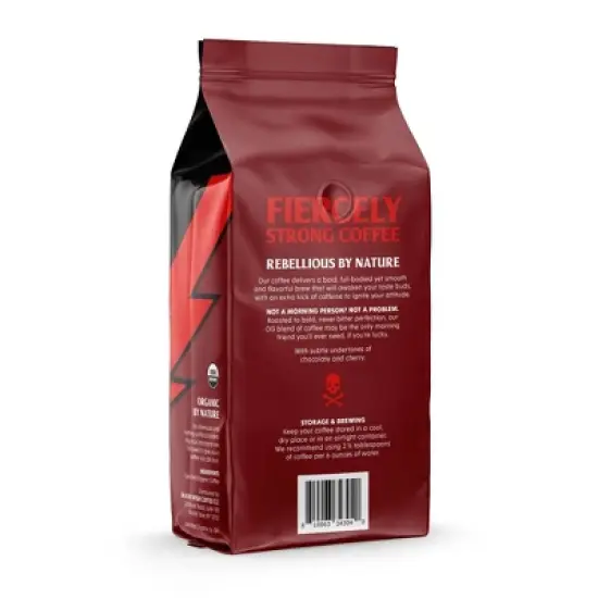 Death Wish Coffee Organic and Fair Trade Dark Roast Ground Coffee 10oz image {1}