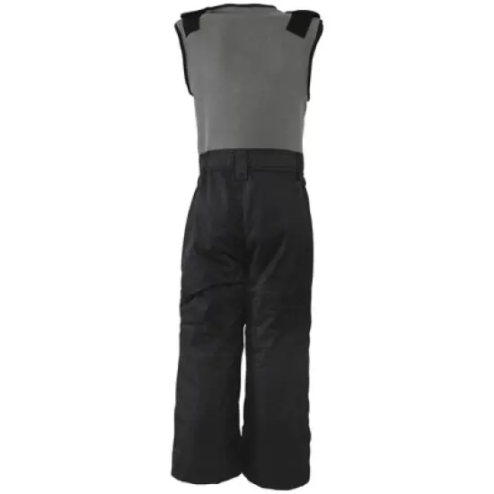 Hudson Baby Unisex Snow Bib Overalls with Fleece Top, Black Charcoal image {2}