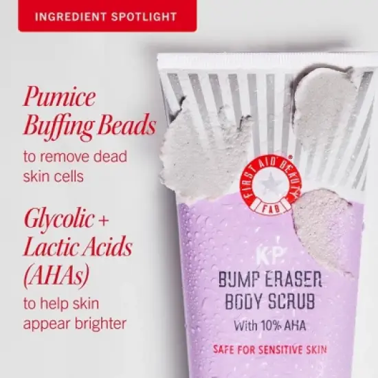 FIRST AID BEAUTY Bump Eraser Exfoliating Body Scrub for Sensitive to Normal Skin, Fragrance-Free - Ulta Beauty image {4}