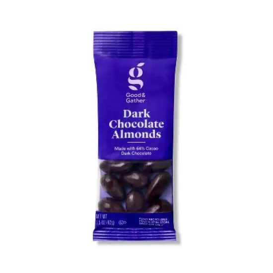 Dark Chocolate Covered Almonds - 1.5oz - Good & Gather&trade; image {3}