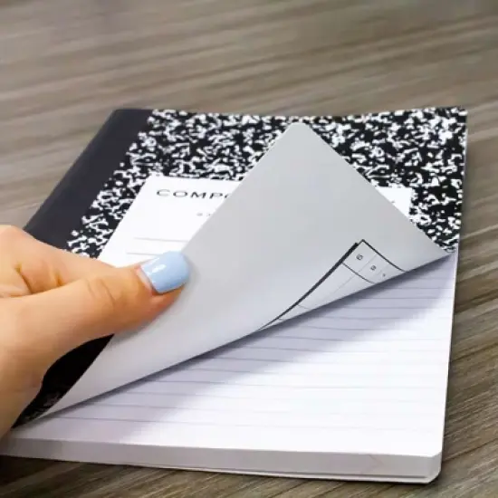 BAZIC Products&reg; Premium Composition Book, Wide Ruled, Black Marble, 100 Sheets, Pack of 6 image {3}