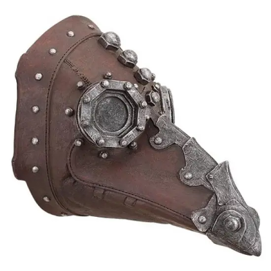 Design Toscano Doctor of Death Steampunk Plague Sculptural Mask: Set of Two image {2}