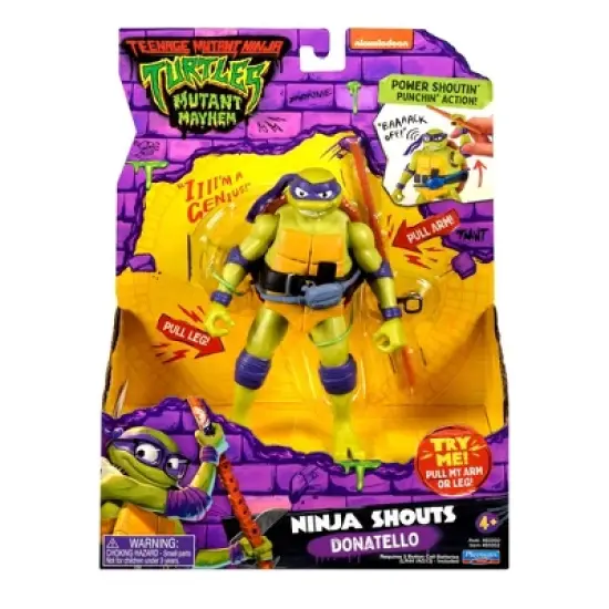 Teenage Mutant Ninja Turtles: Mutant Mayhem Ninja Shouts Donatello Action Figure image {1}