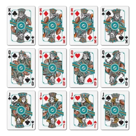 NFL Miami Dolphins Playing Cards image {1}