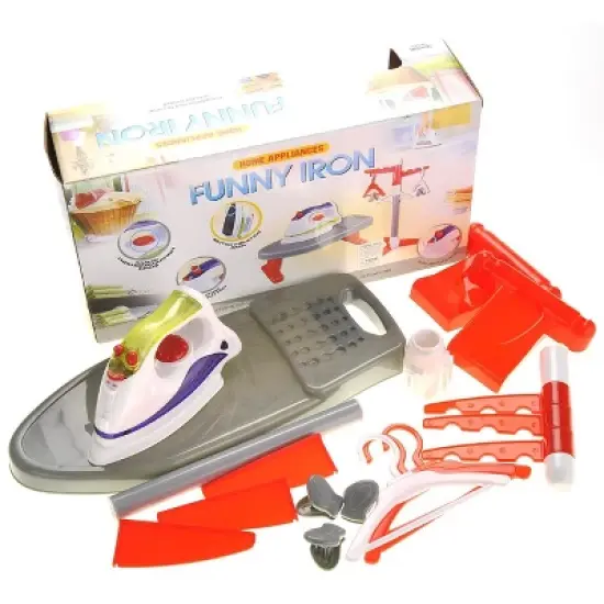 Link Little Helper Ironing Playset Toy Comes With Iron, Board, Clothes Dryer, and Hangers image {3}