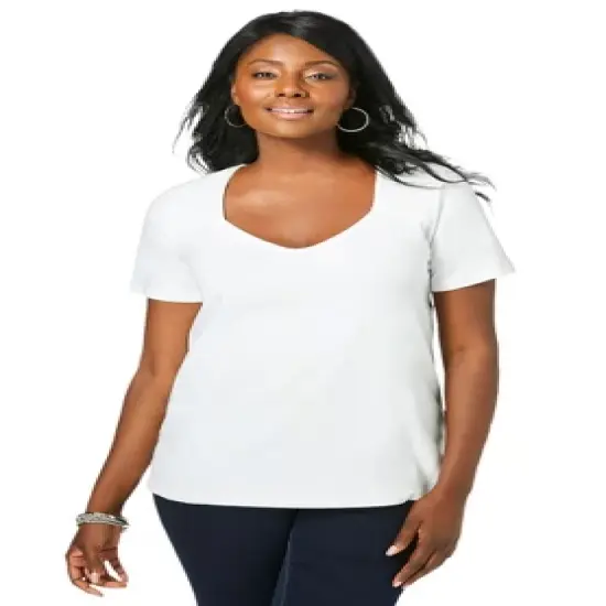 Jessica London Women&rsquo;s Plus Size Sweetheart Tee image {4}