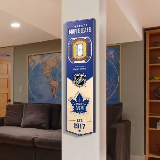 8" x 32" NHL Toronto Maple Leafs 3D Stadium Banner image {1}