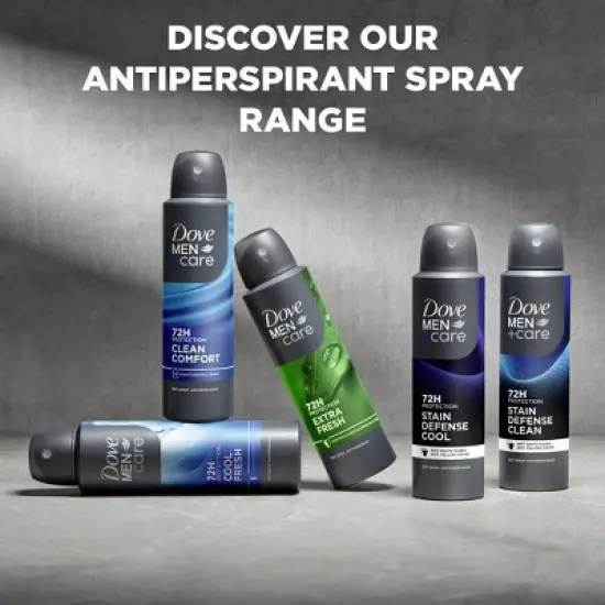 Dove Men+Care 72-Hour Dry Spray Antiperspirant & Deodorant Clean Comfort - 3.8oz/2ct image {7}
