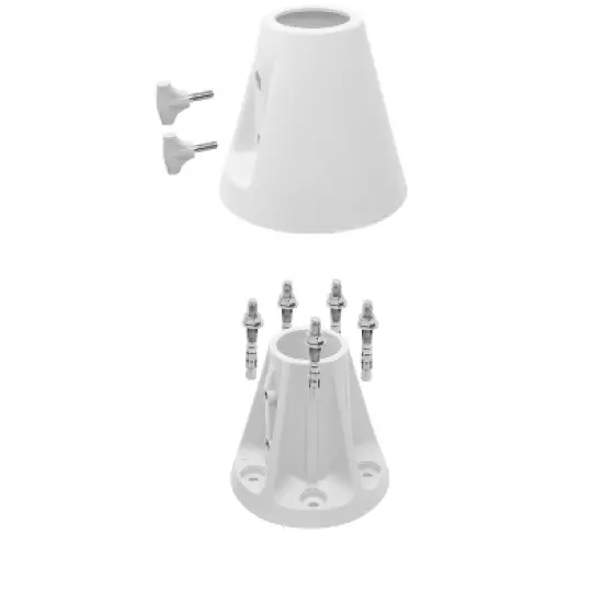 GoSports Deck-Mounted Splash Net ELITE Inground Pool Volleyball Game - Permanent Deck Mounted for Inground Pools image {5}