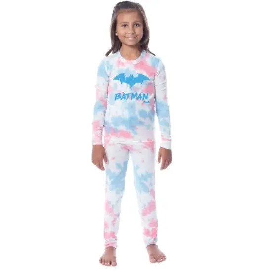 DC Comics Batman Unisex Youth Child Girls' Boys' Sleep Tight Fit Pajama Set Multicolored image {3}