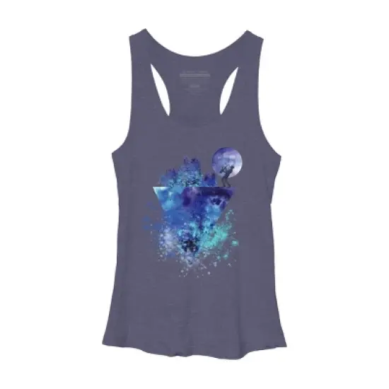 Women's Design By Humans Play Music On The Edge By Maryedenoa Racerback Tank Top image {5}