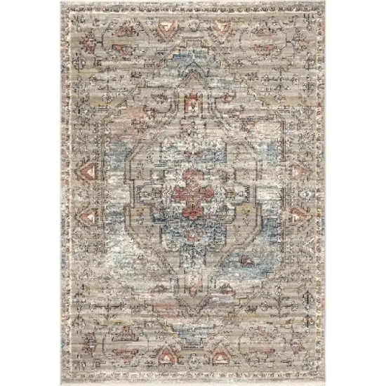 nuLOOM Marley Traditional Medallion Fringe Area Rug image {10}