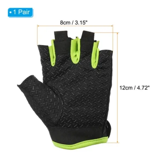 Unique Bargains Breathable Sun Protection Non-slip Stretchy Fishing Gloves image {1}
