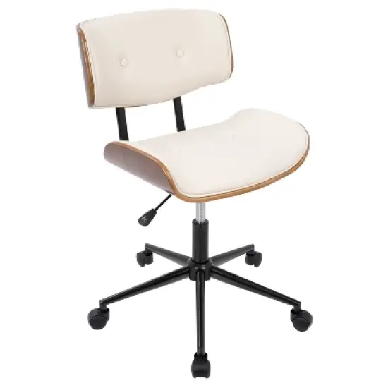 Lombardi Mid-Century Modern Office Chair with Swivel - LumiSource image {9}