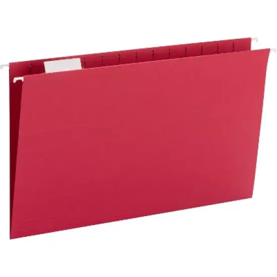 Smead Colored Hanging Folders 1/5 Tab Cut Lgl 25/BX Red 64167 image {2}