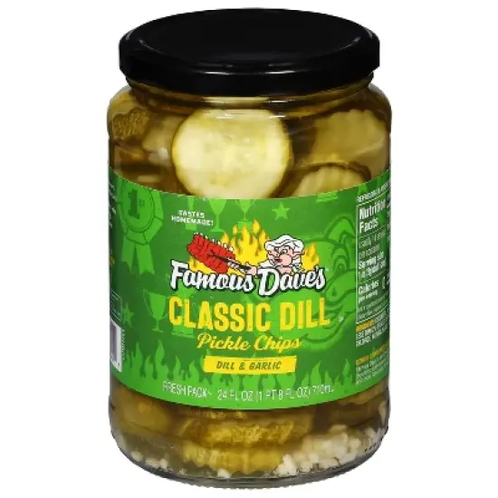 Famous Dave's Classic Dill Pickle Chips - 24 fl oz image {4}