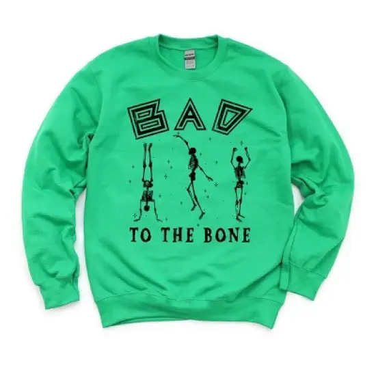 Simply Sage Market Women's Graphic Sweatshirt Bad To The Bone image {4}
