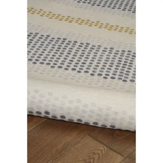 Maldon Washable Outdoor Rug Ivory/Blue - Linon image {4}