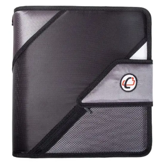 Case-it The Open Tab Velcro Opening Binder - 5 Color Tab Expanding File Folder - Multiple Pockets - 400 Sheet Capacity image {3}