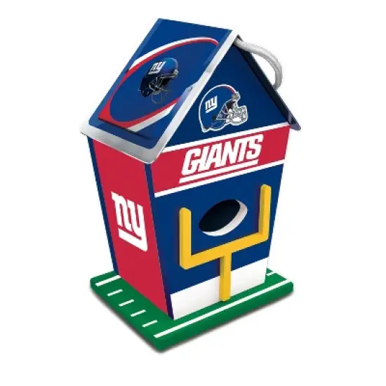 MasterPieces Officially Licensed NFL New York Giants outdoor wood birdhouse! image {1}