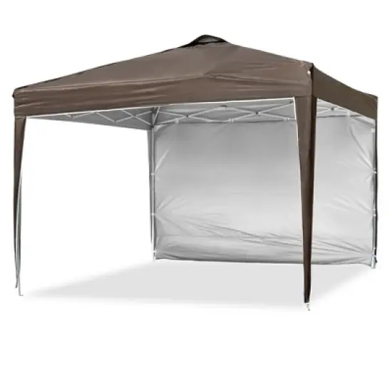 InstaHibit 10x10x8.7 Ft Pop Up Canopy with Sidewall & Bag image {2}