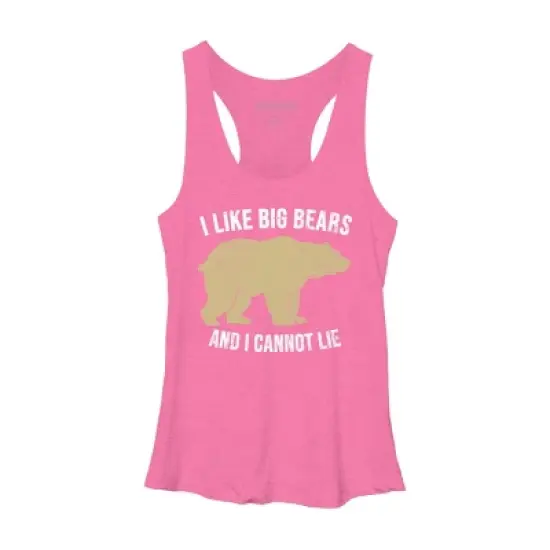 Design By Humans I Like Big Bears And I Cannot Lie By Wholesome Racerback Tank Top image {2}