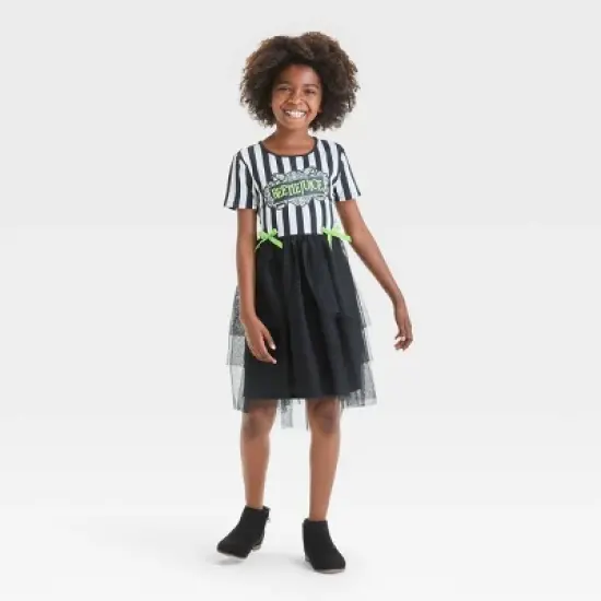 Girls' Beetlejuice Tutu Dress - Black image {2}