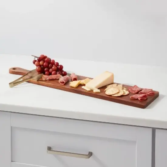 28" x 6" Large Wooden Cheese Board - Threshold&trade; image {1}