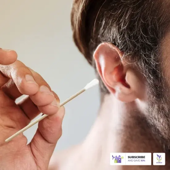 Dukal 9013 Cotton Tipped Applicators Swabsticks Wood Shaft 3 in. (2 Pack) (Box of 100) image {4}