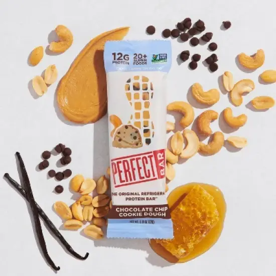 Perfect Bar Chocolate Chip Cookie Dough Refrigerated Protein Bars - 8.7oz/4ct image {4}