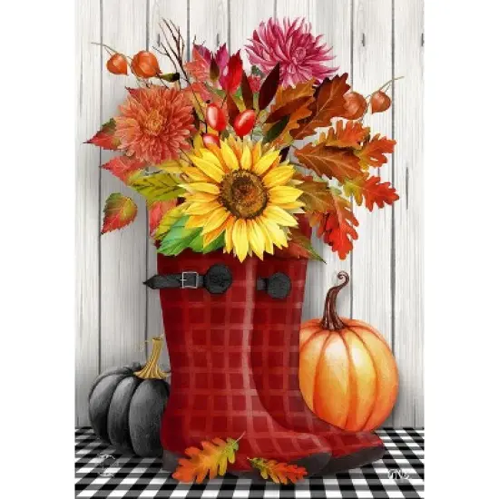 Briarwood Lane Fall Garden Flag 12x18 For Outdoor Fall Boots For Fall Garden Flag Flags For Outside image {2}