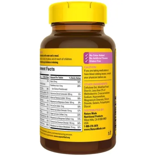 Nature Made Women's 50+ Multivitamin Tablets - 90ct image {8}