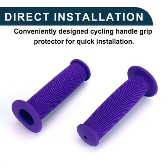 Unique Bargains Bike Handlebar Grips Covers 4.33" Purple 1 Pair image {5}