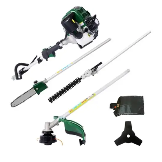 4 In 1 Multi Functional 31CC Trimming Tools With String Trimmer, Brush Cutter, Hedge Trimmer, Hard Shaft, Pole Saw, Full Crank Shaft Engine image {4}